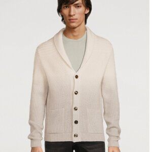 Tom Ford Ombre Wool Mohair And Silk Blend Dip-Dye Cardigan Size L